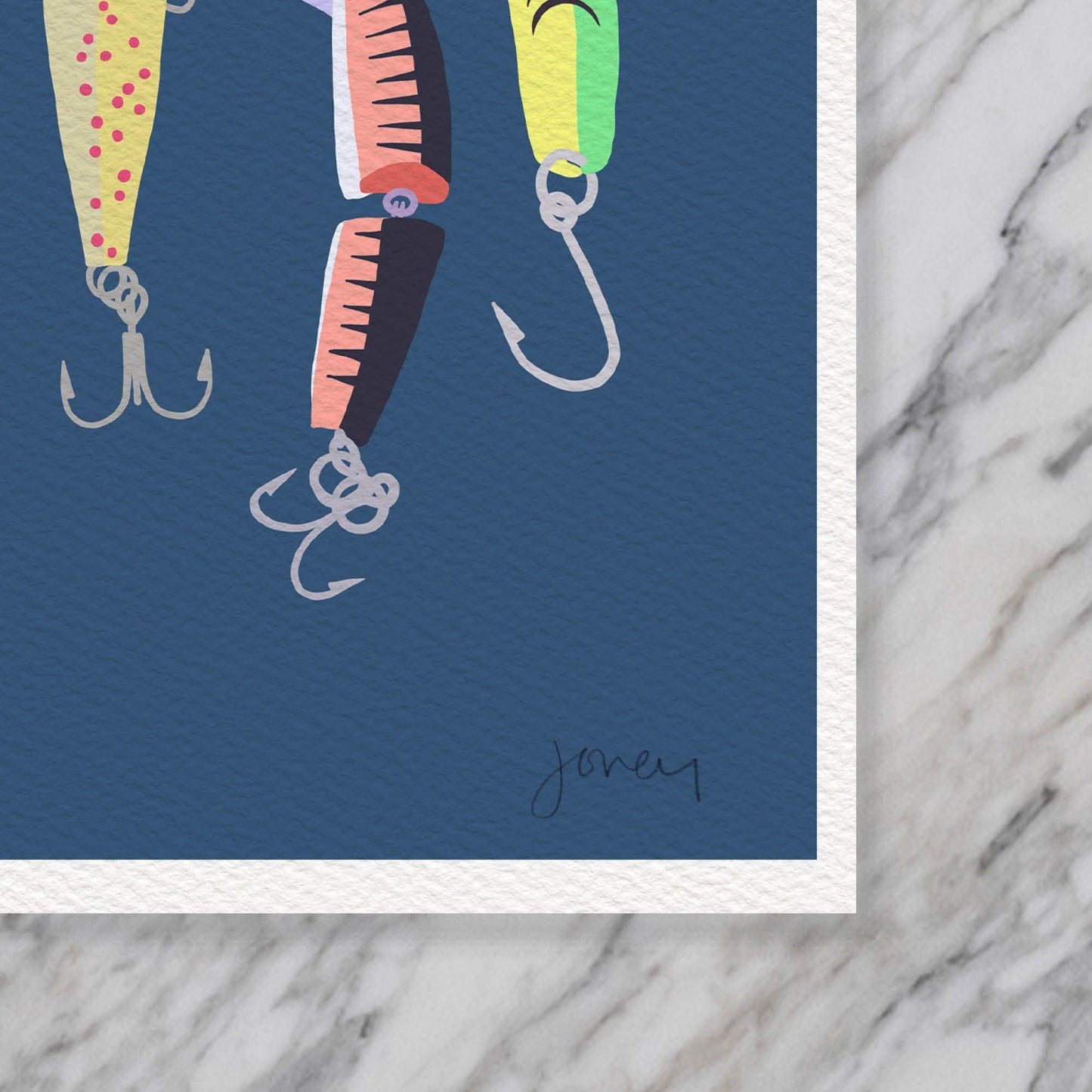 Saltwater Fishing Lures Art Print - Unframed or Framed - 220731