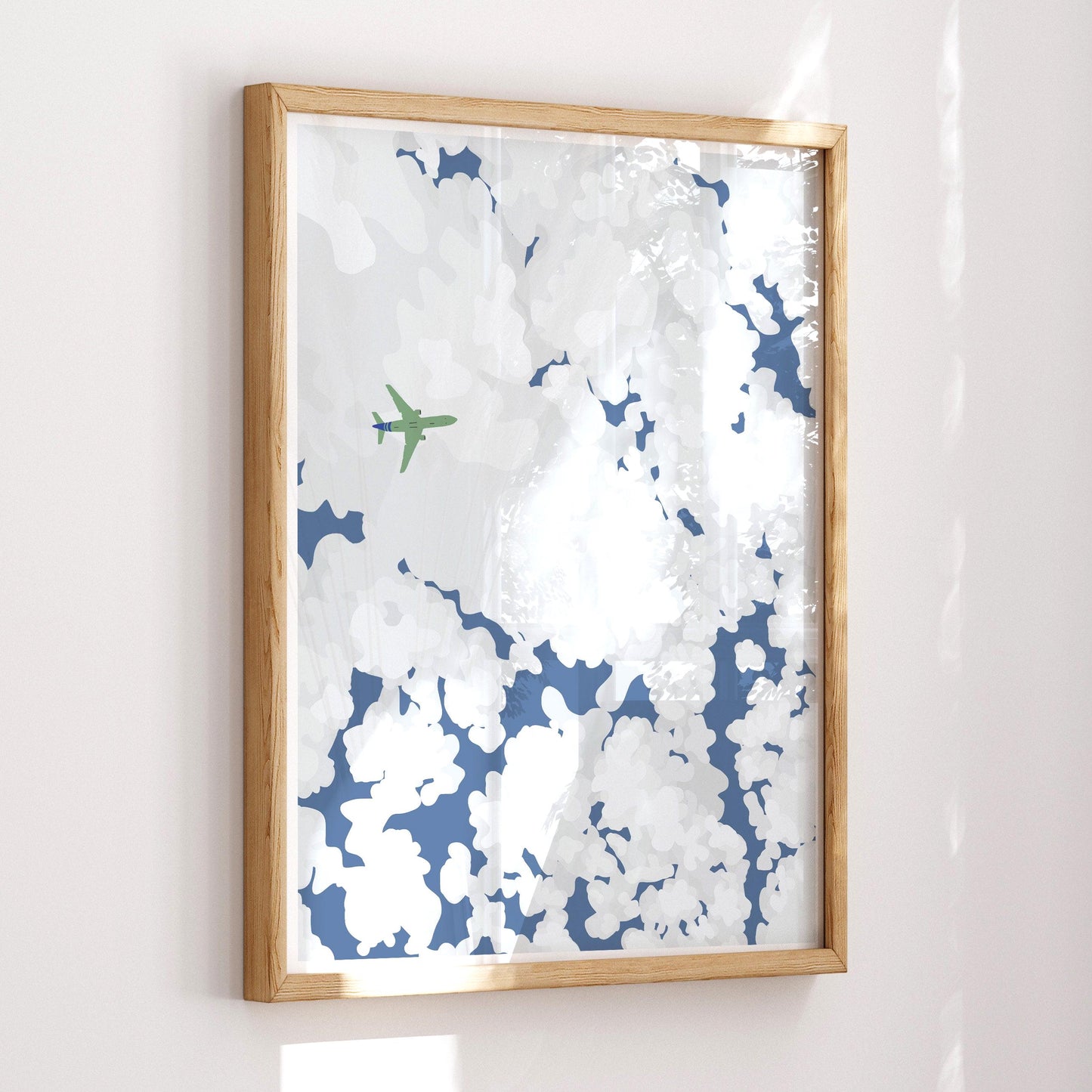 Airplane Overhead Art Print - Unframed or Framed - 140109