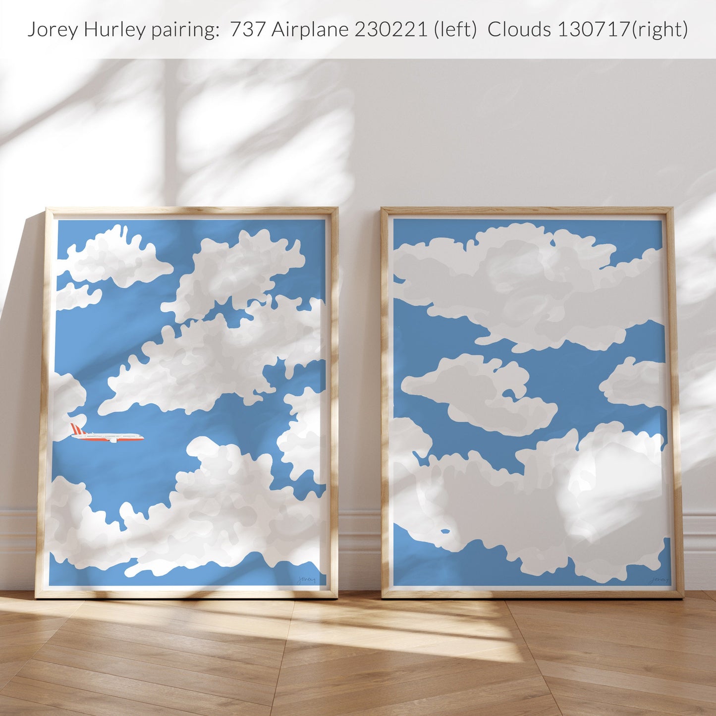 Plane in the Clouds Art Print - Unframed or Framed - 230221