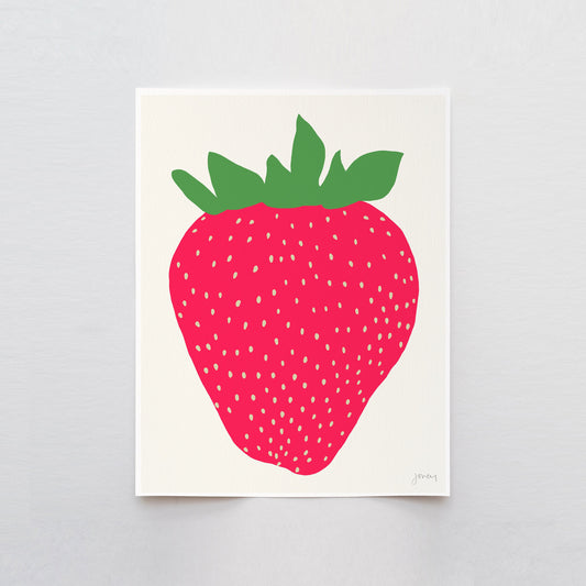 Strawberry Art Print - Unframed or Framed - 120514