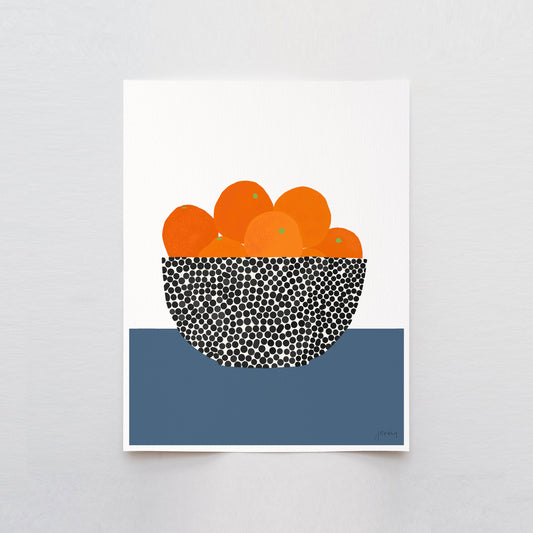 Bowl of Oranges Still Life Art Print - Unframed or Framed - 200616