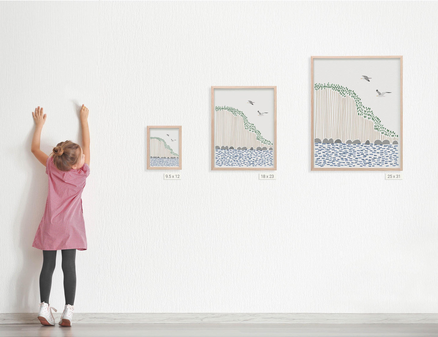 Ocean Cliffside Art Print - Unframed or Framed - 250307