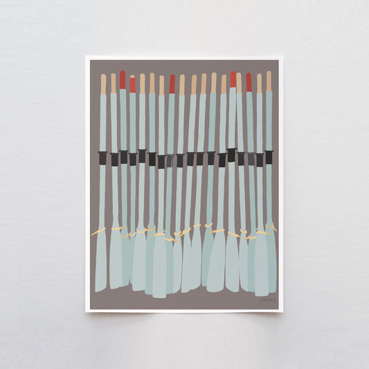 Rowing Oars Art Print - Unframed or Framed - 220702