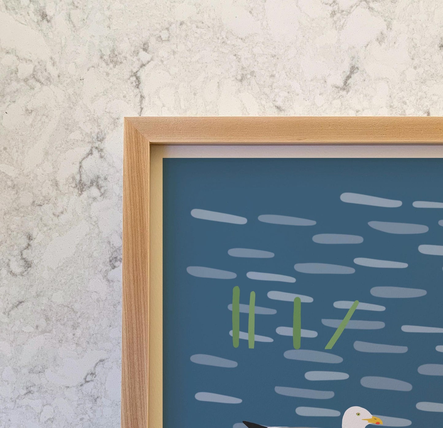 Seagulls in the Marsh - Signed - 260419