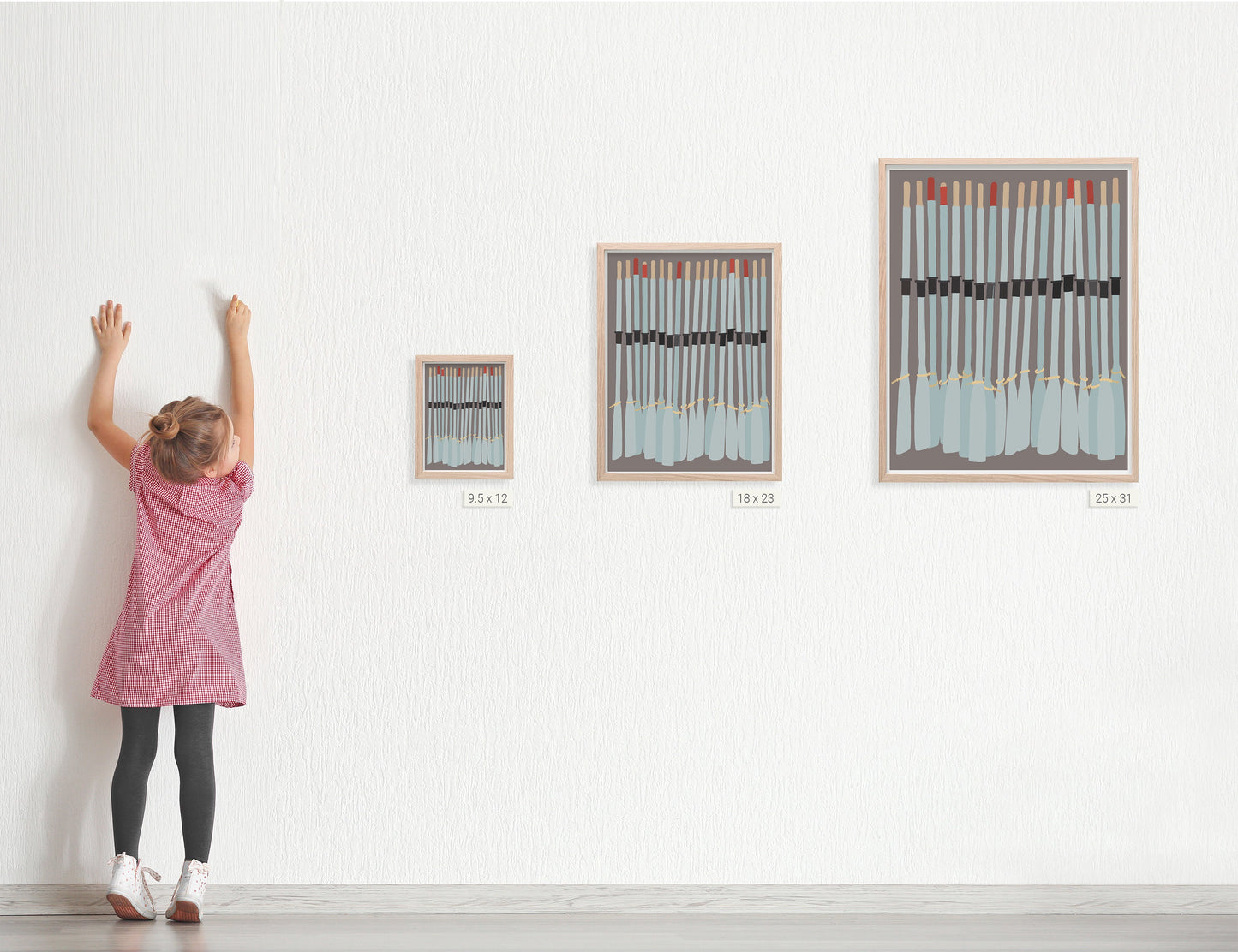 Rowing Oars Art Print - Unframed or Framed - 220702