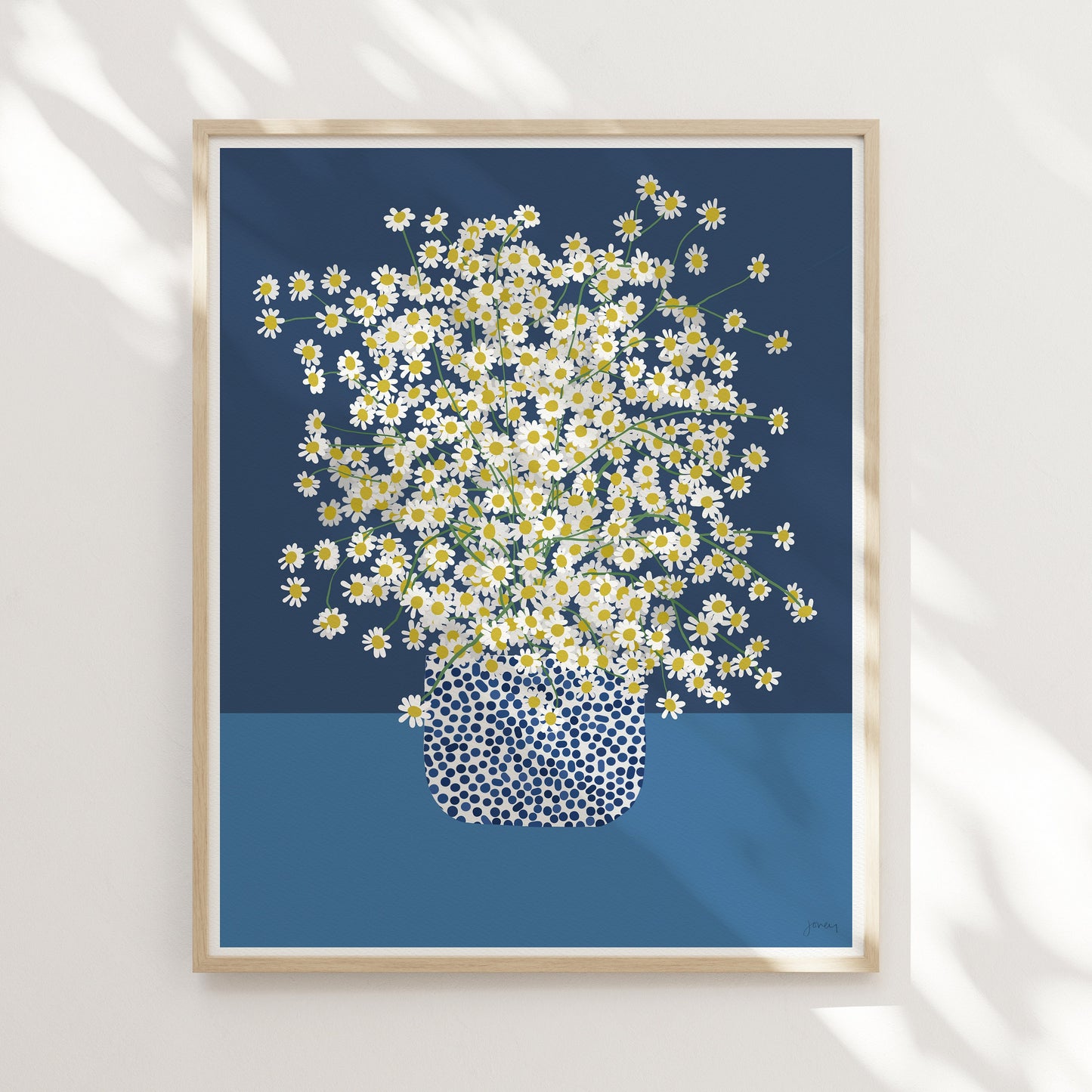 Chamomile Flower Still Life Art Print -  Unframed or Framed - 230304
