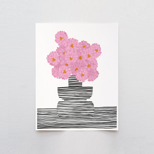 Dahlias Abstract Art Print - Unframed or Framed - 211017