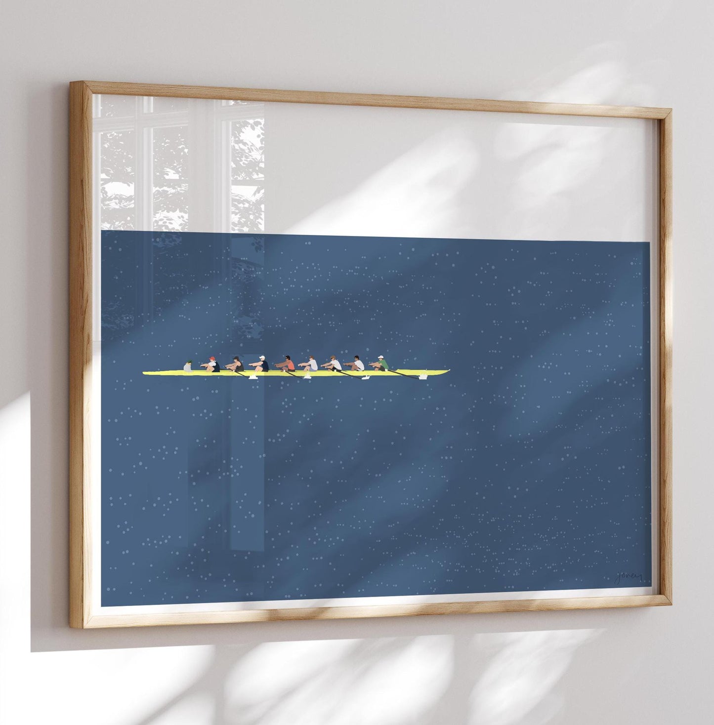 Rowing Eight Art Print - Unframed or Framed - 241109
