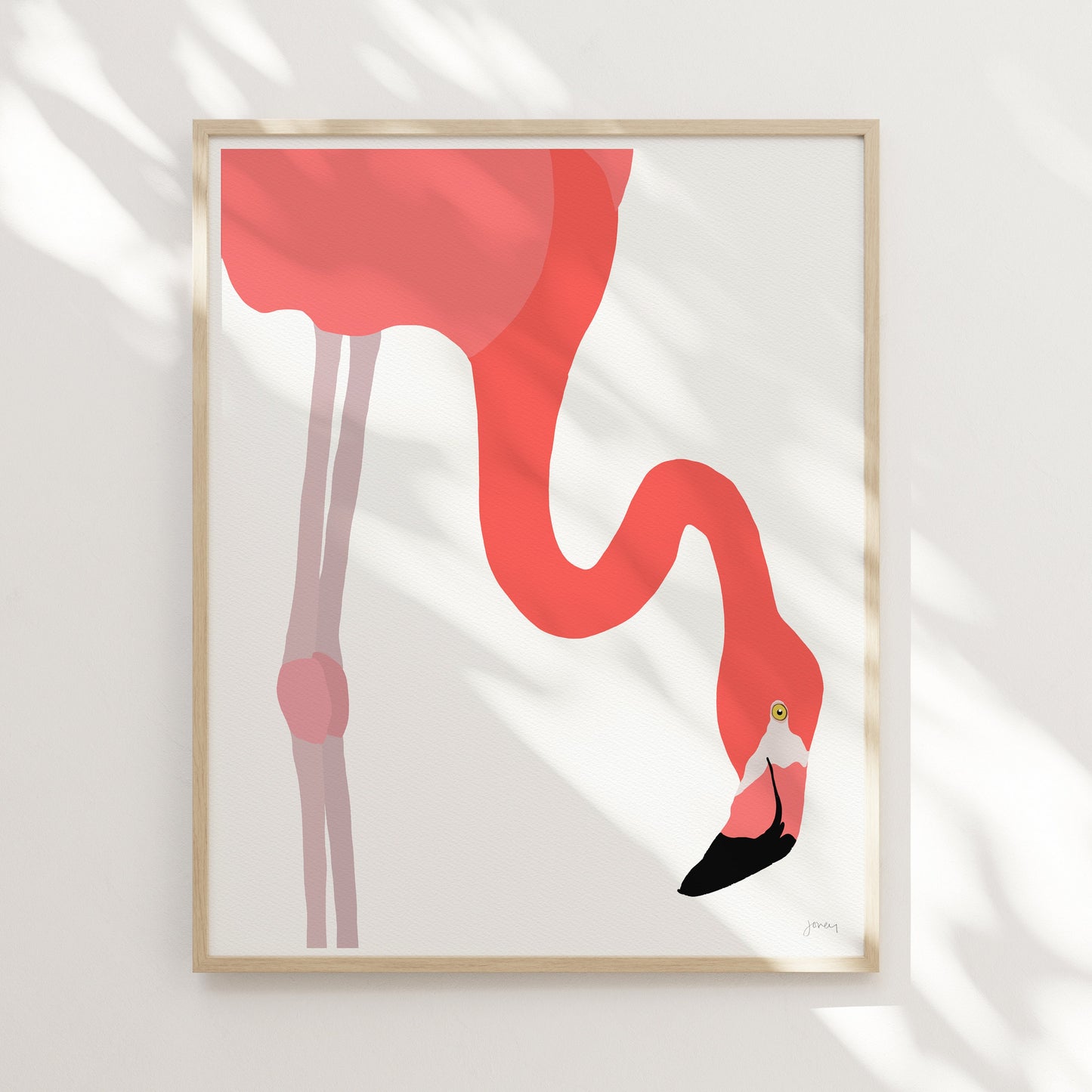 American Flamingo Art Print - Unframed or Framed - 230117