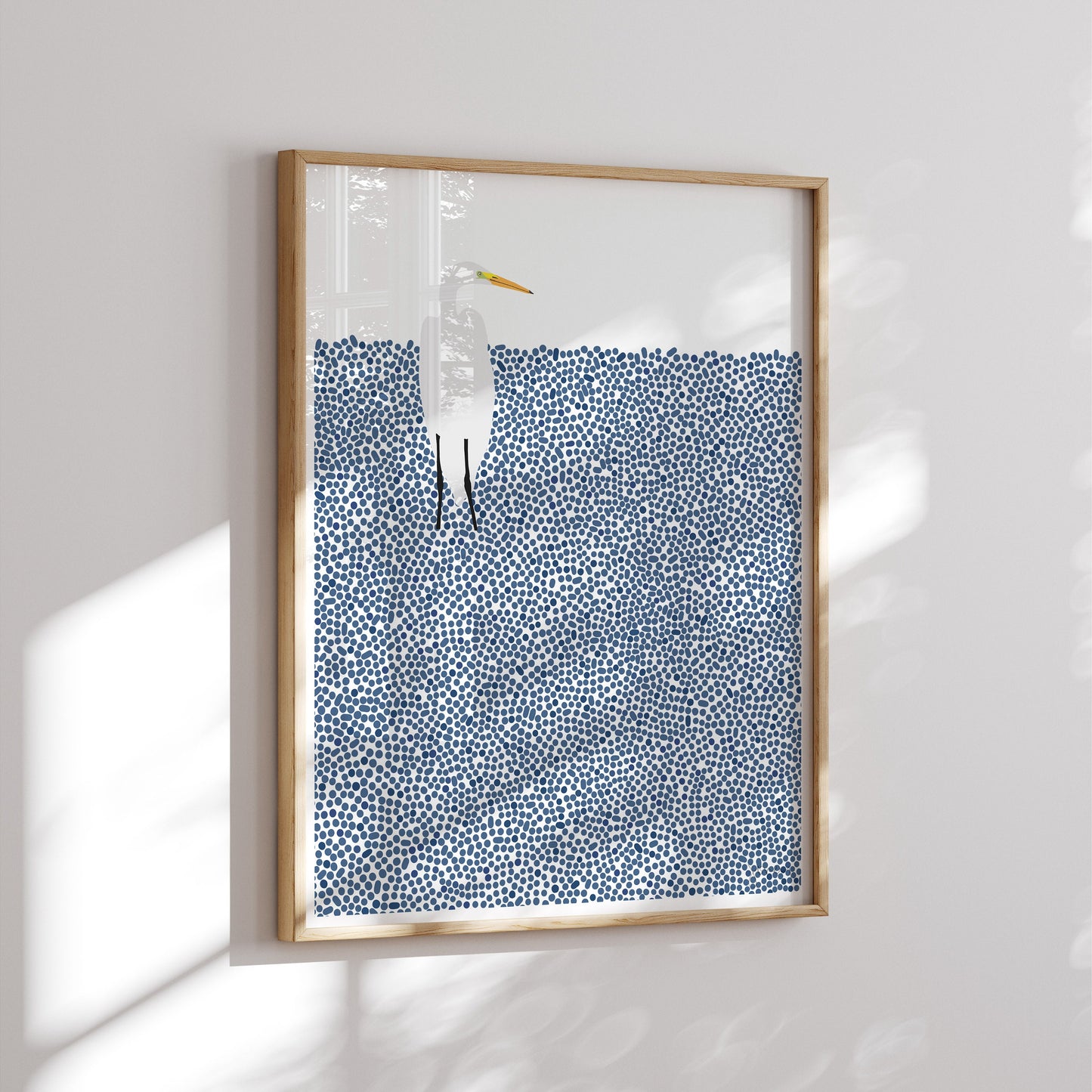 Wading Egret Art Print -  Unframed or Framed - 231112