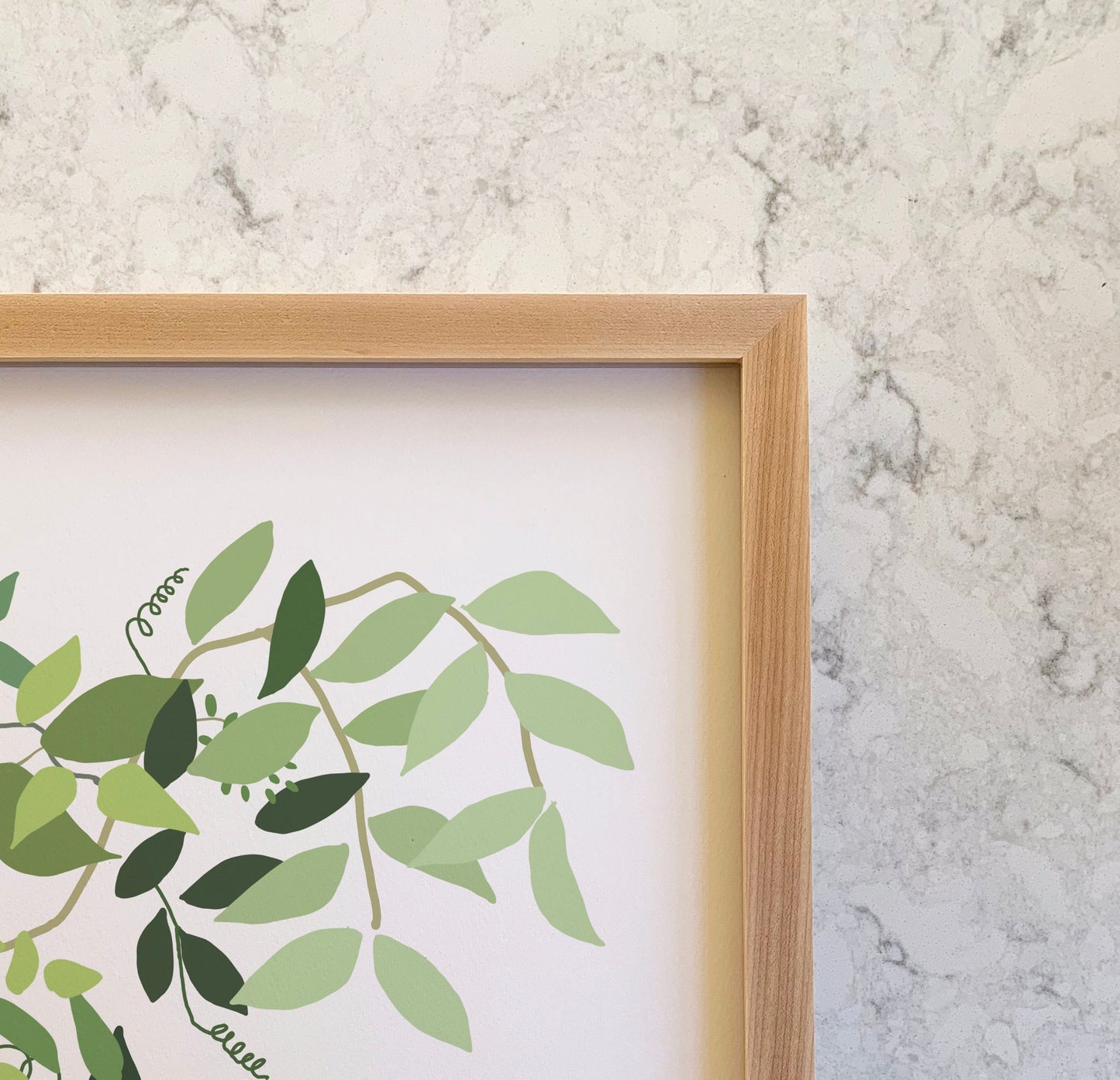 Crabapple Abstract Art Print - Unframed or Framed - Botanical Home Decor - 200509