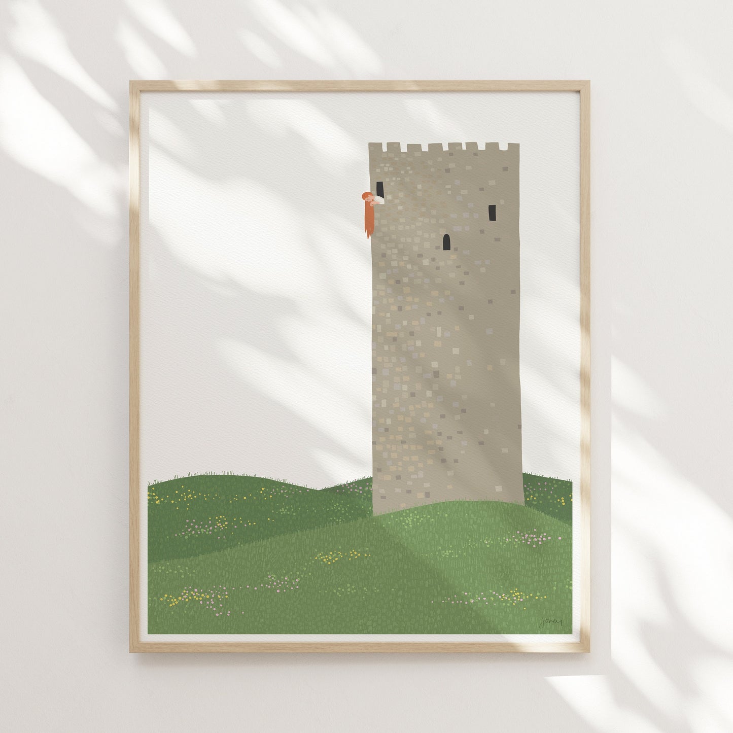 Rapunzelturm Tower Art Print - Unframed or Framed - 200713