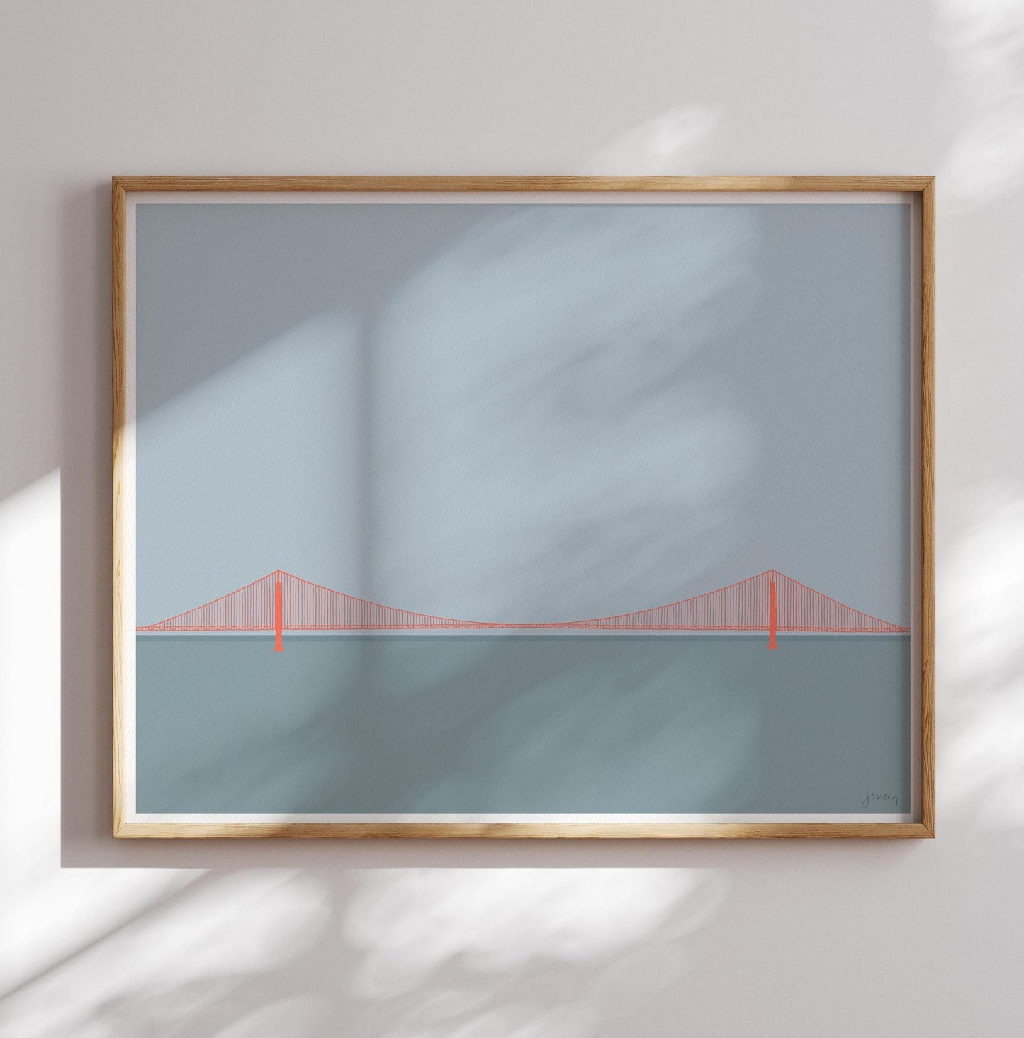 Golden Gate Bridge Landscape Art Print - Unframed or Framed - 230806