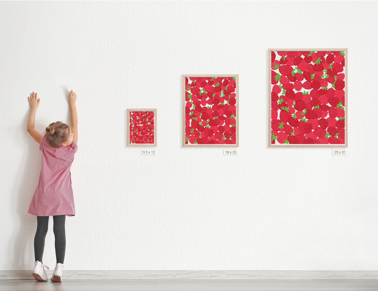 Summer Strawberries Art Print - Unframed or Framed - 110728