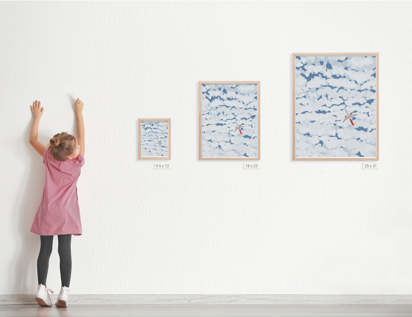 Airplane Overhead Art Print - Unframed or Framed - 140130