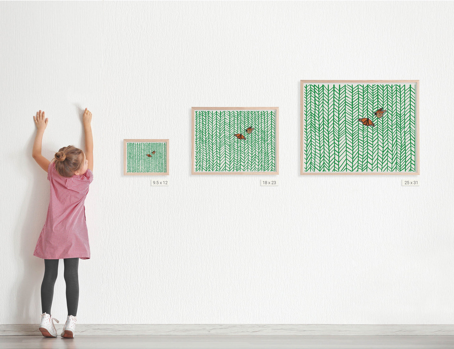 Butterflies Wall Art Print - Unframed or Framed - 160618