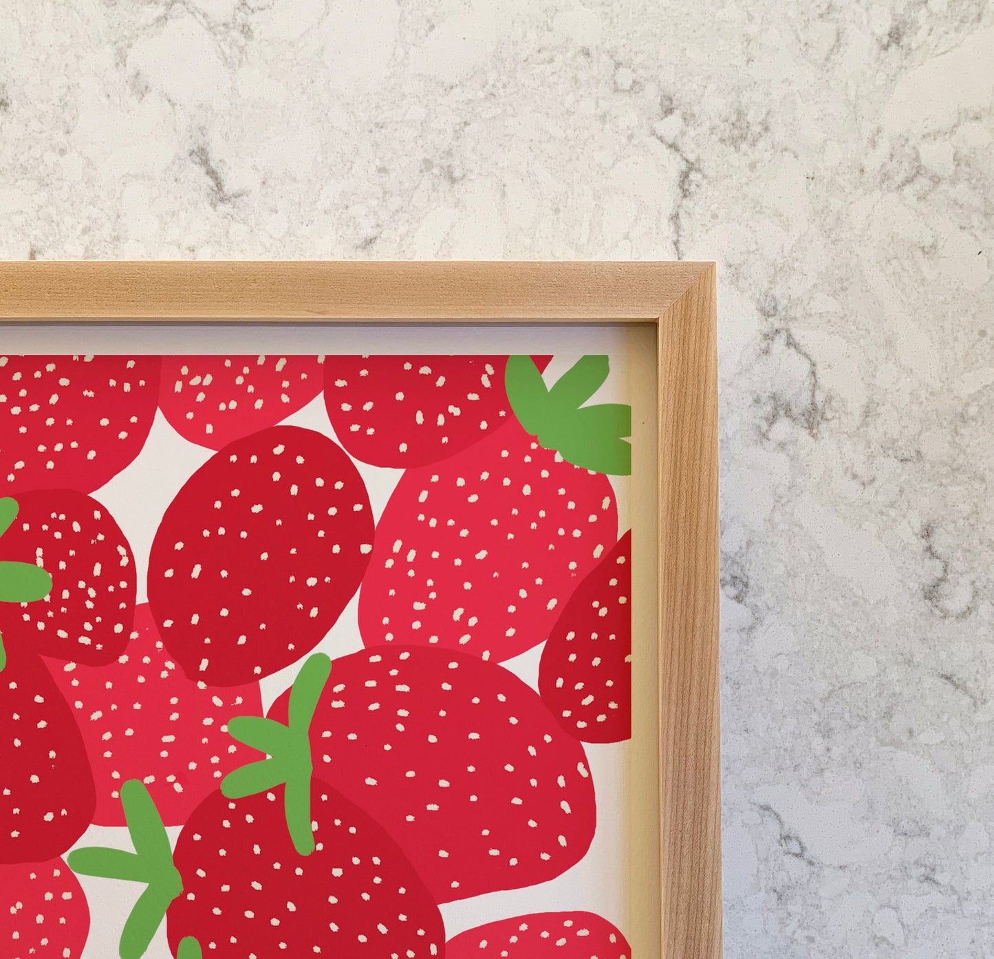 Summer Strawberries Art Print - Unframed or Framed - 110728