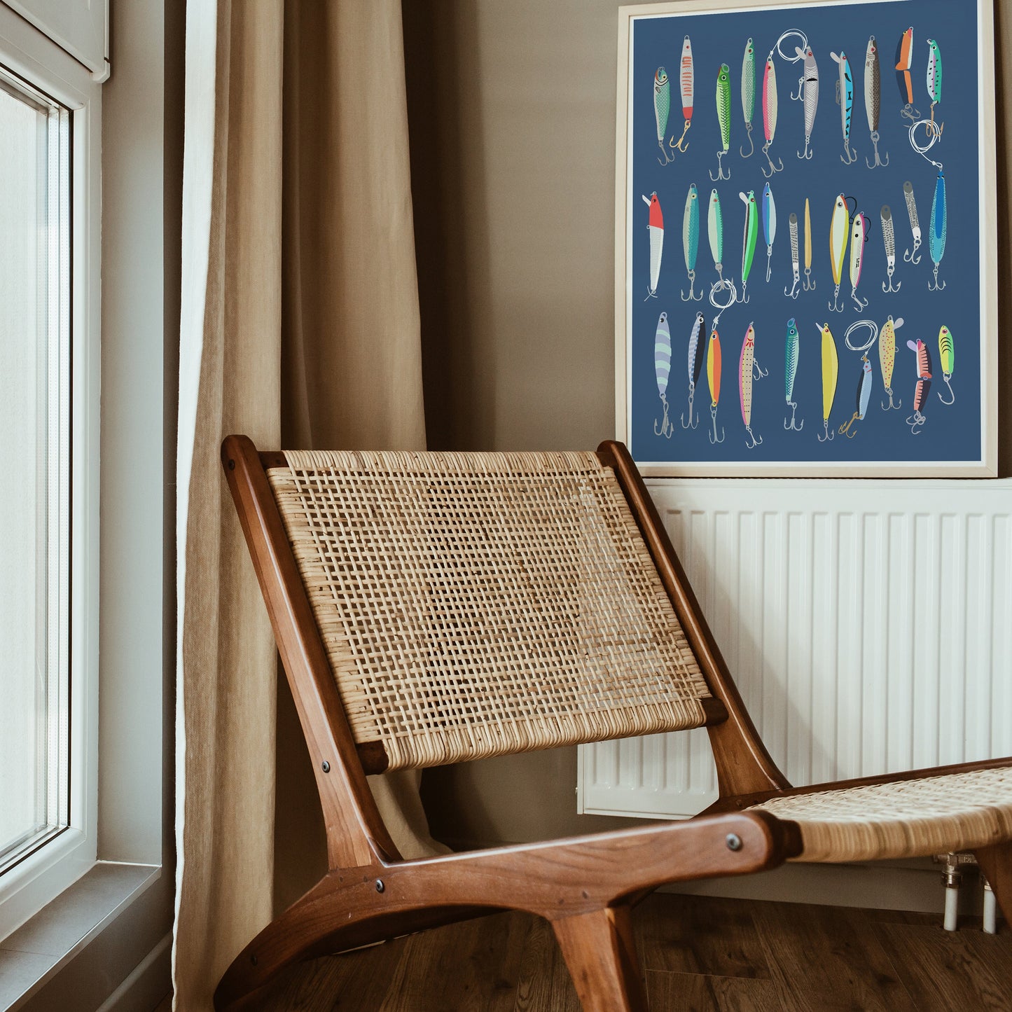 Saltwater Fishing Lures Art Print - Unframed or Framed - 220731