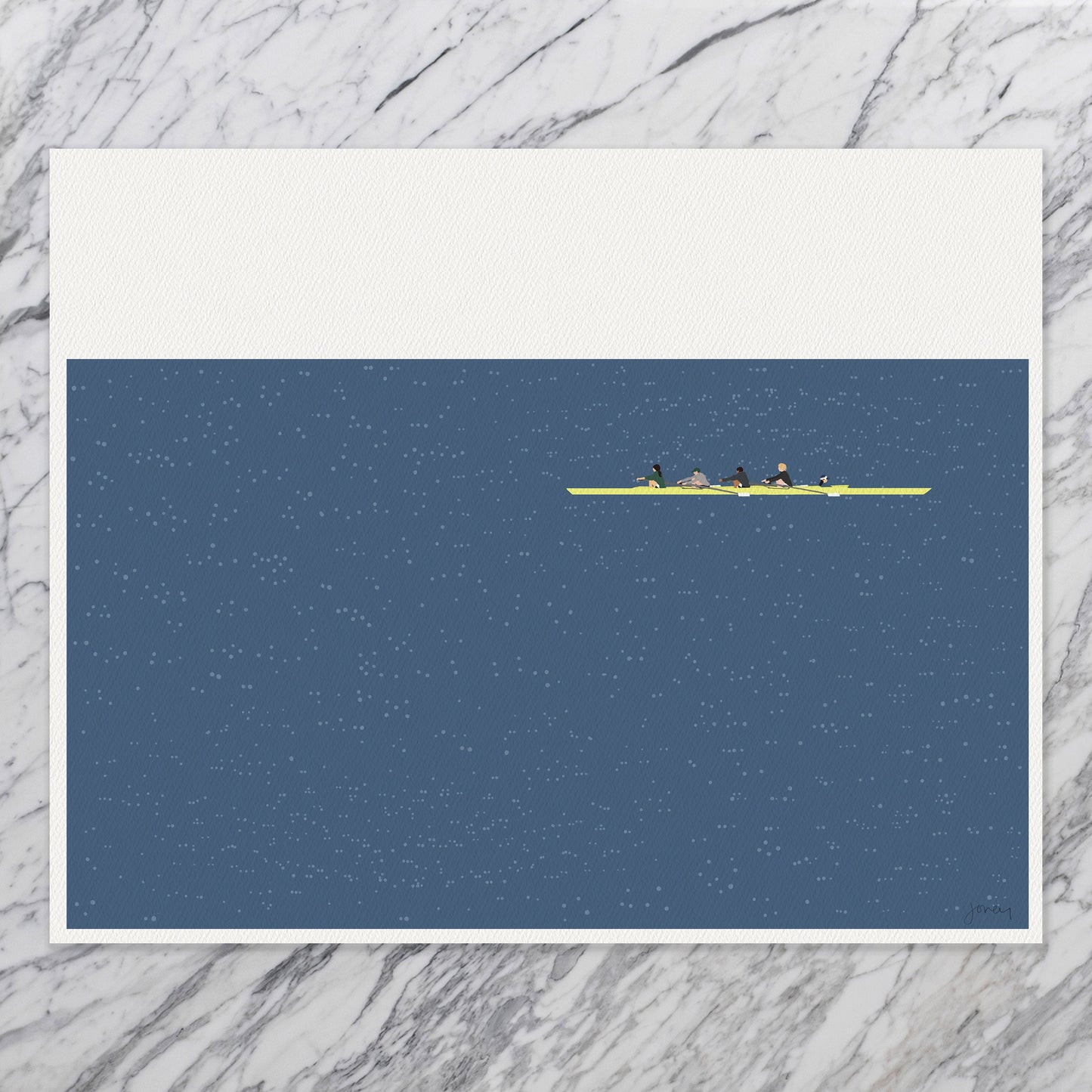 Coxed Four Art Print - Unframed or Framed - 240505