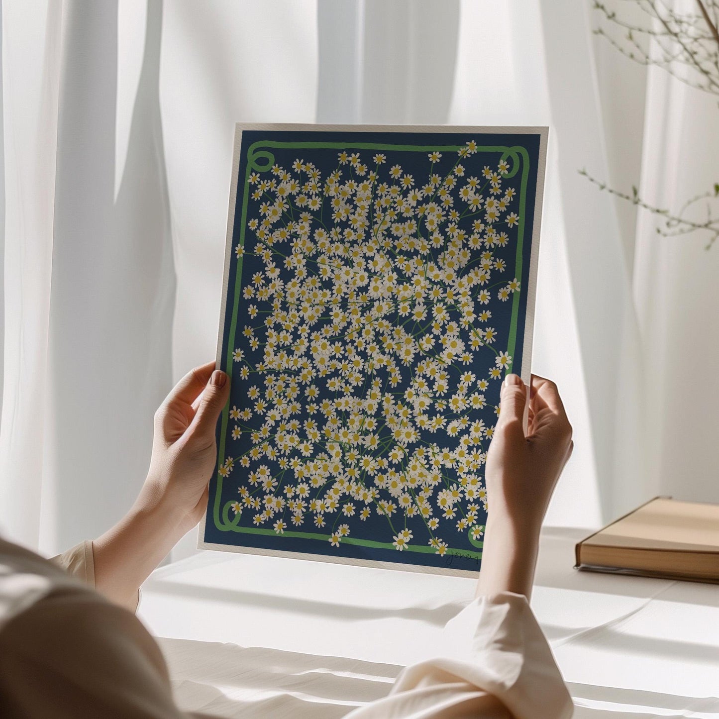 Chamomile Field Art Print - Unframed or Framed - 250921