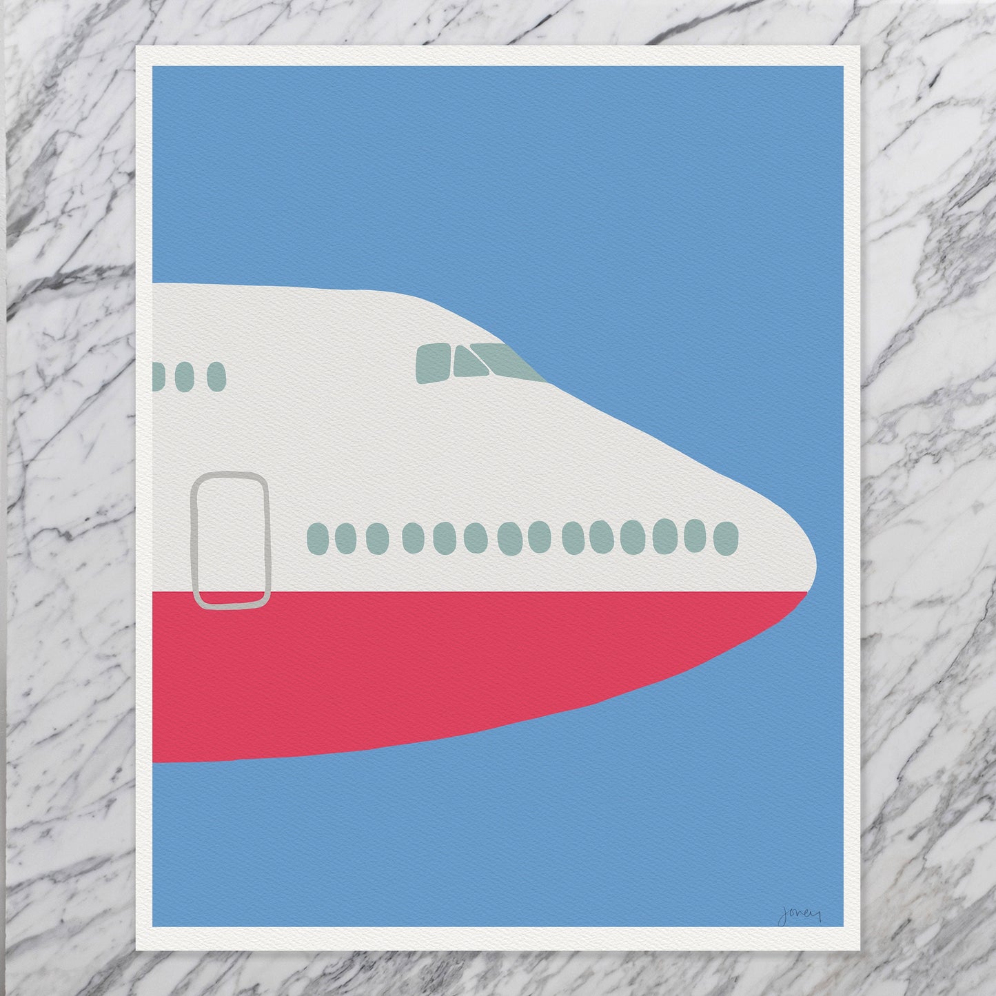 Plane Nose Art Print - Unframed or Framed - 230203