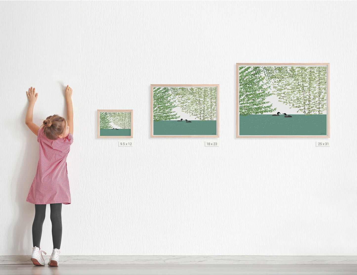 Two Loons Art Print - Unframed or Framed - 241020