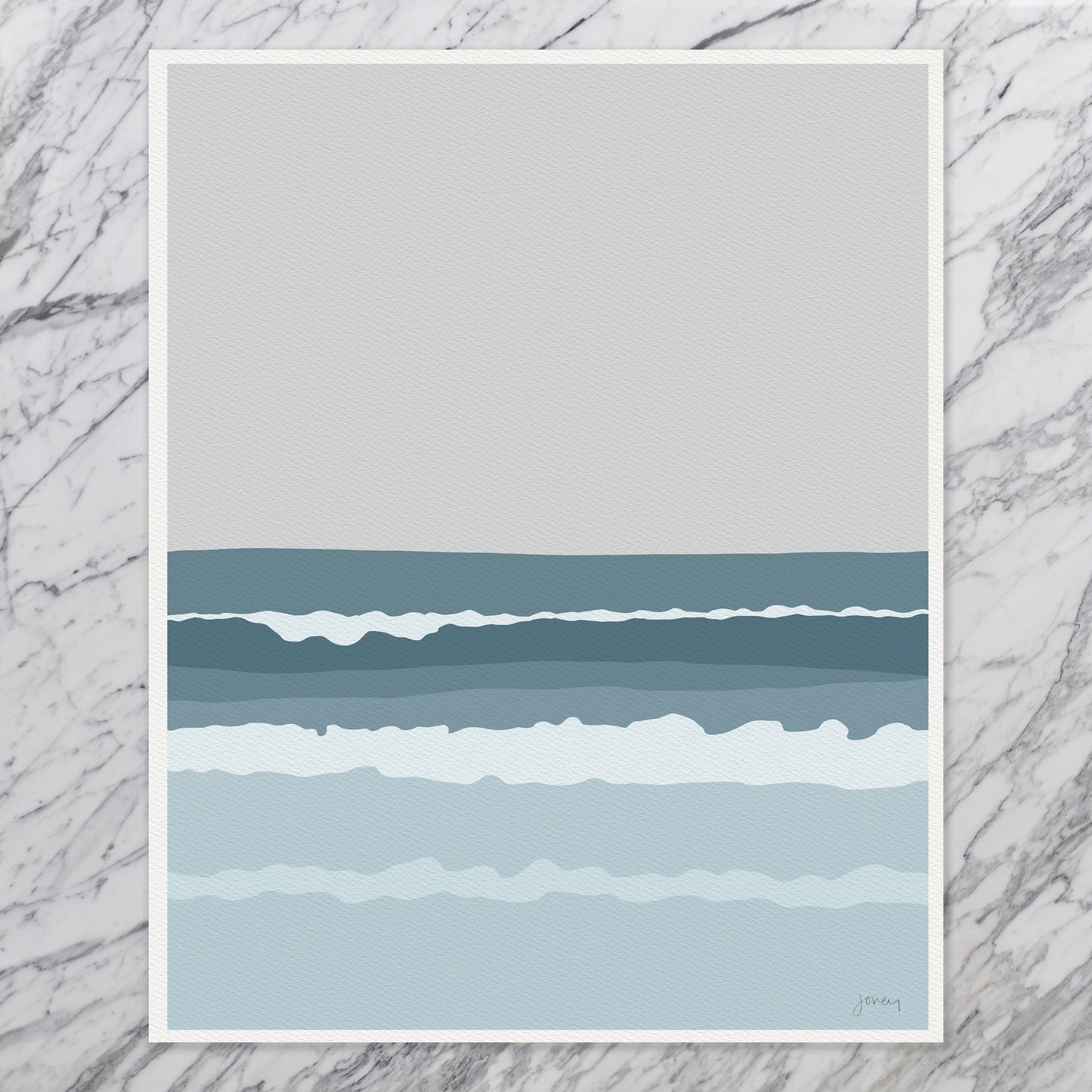 Ocean Waves Art Print - UnFramed or Framed - 130725P