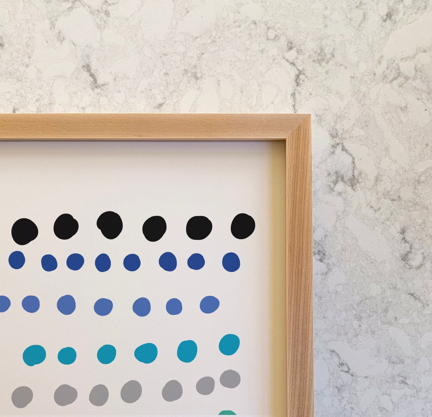 Rainbow Dots Art Print - Unframed or Framed - 150422