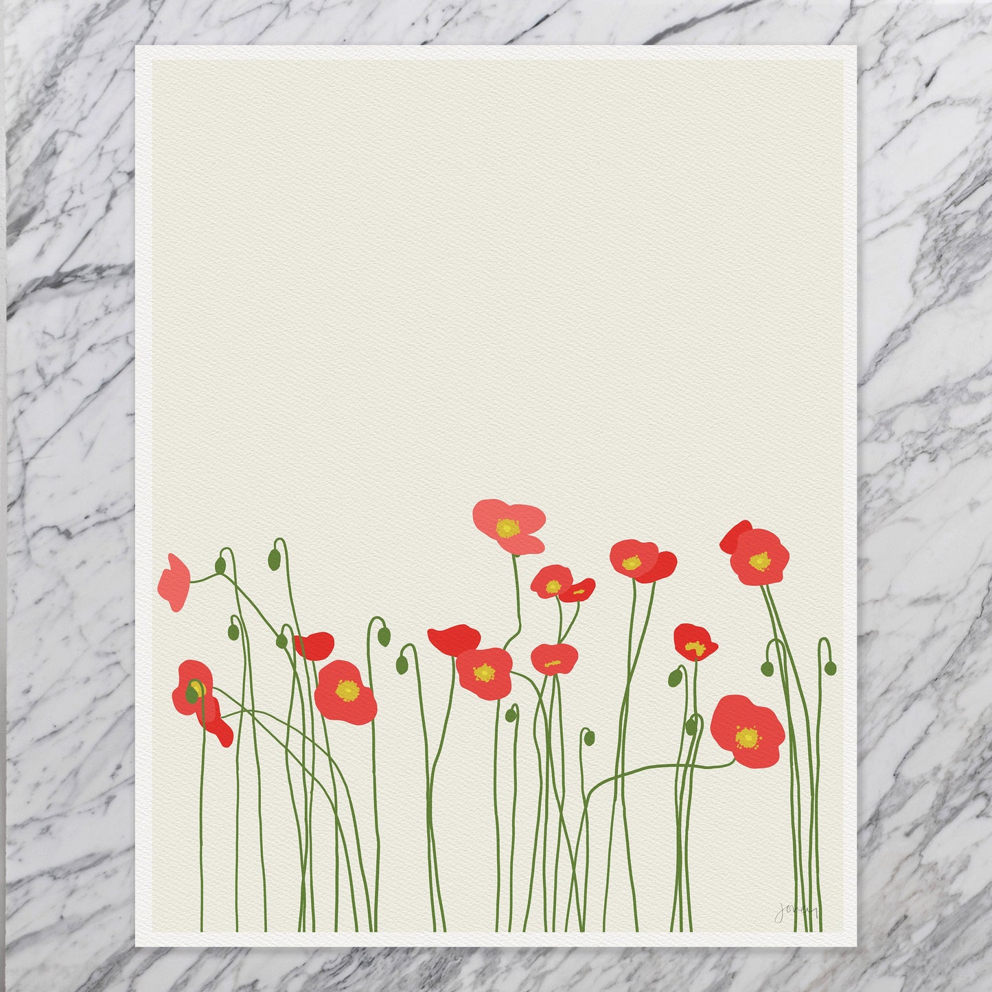 Icelandic Poppies Art Print - Unframed or Framed - 130416