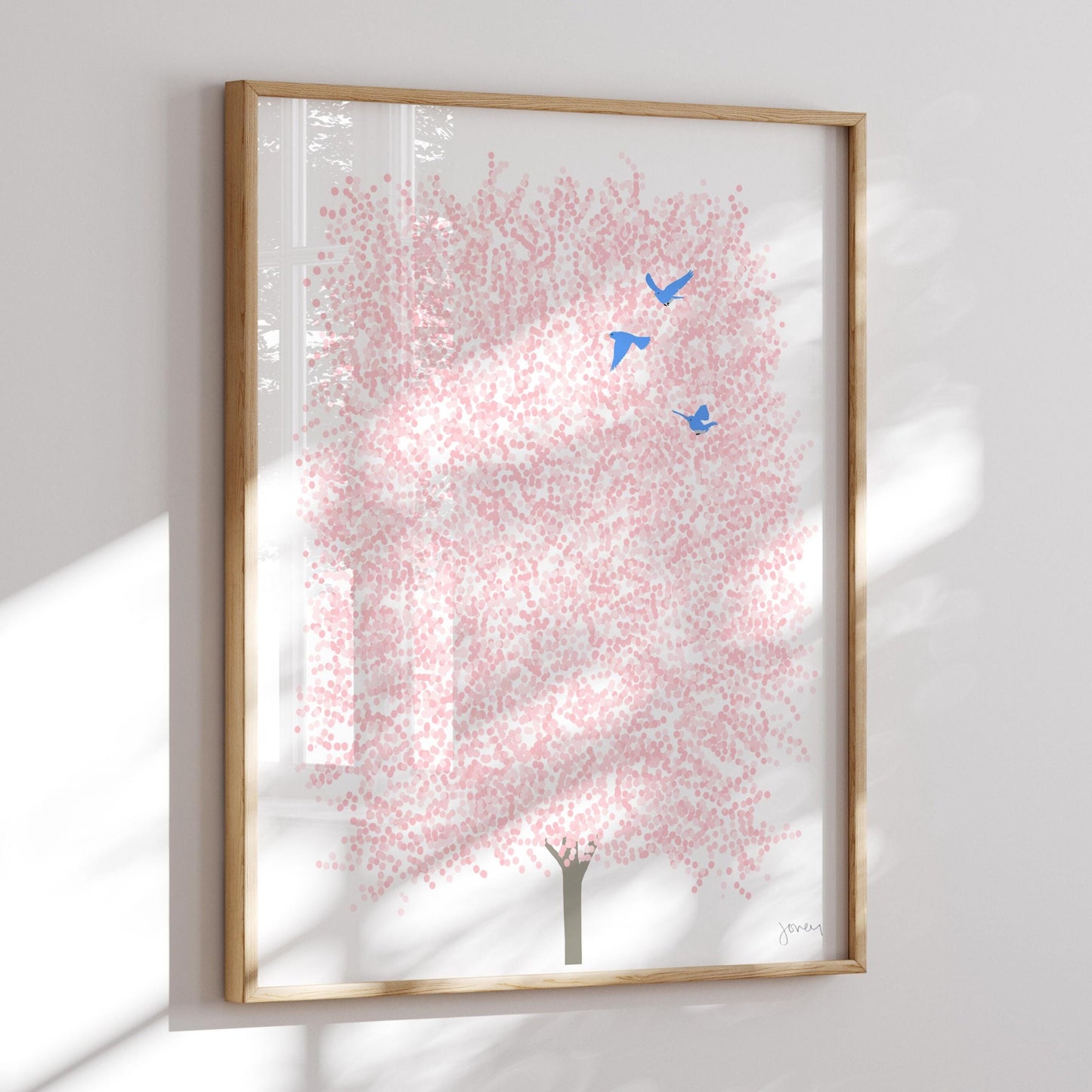 Spring Cherry Blossoms Art Print- Unframed or Framed - 230507