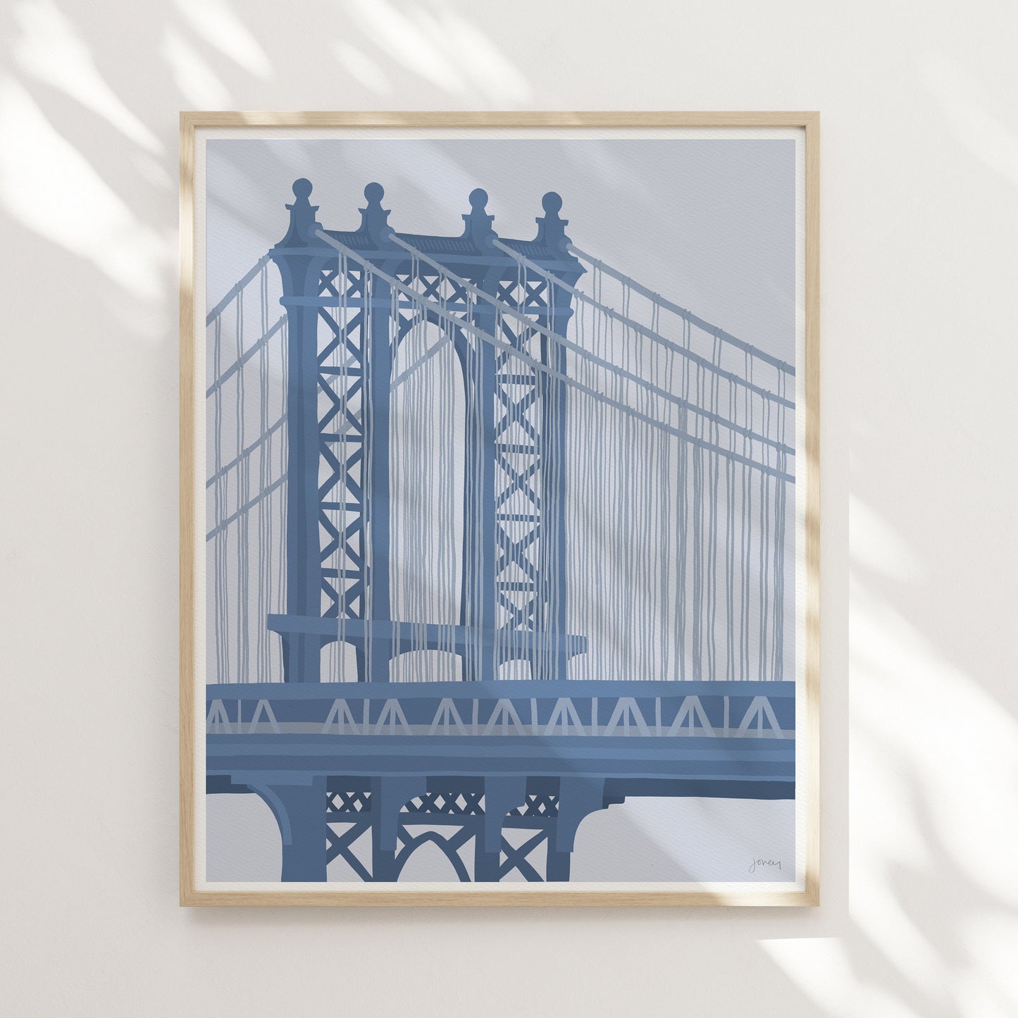 Manhattan Bridge Art Print - Unframed or Framed - 240324