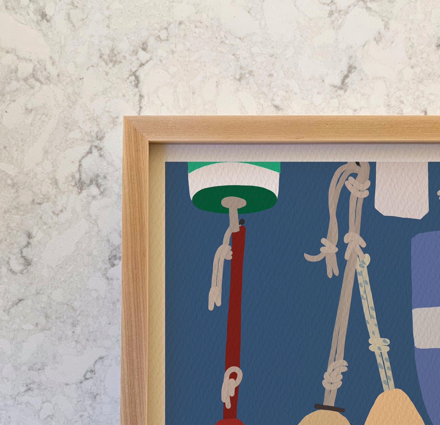 Lobster Buoys Landscape Art Print - Unframed or Framed - 211111