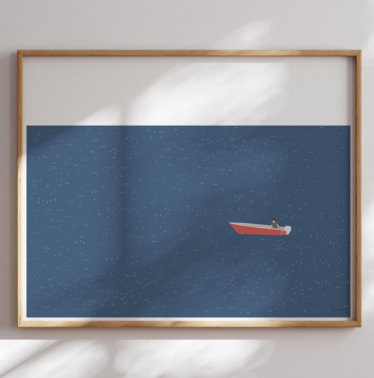 Skiff Art Print - Unframed or Framed - 240616