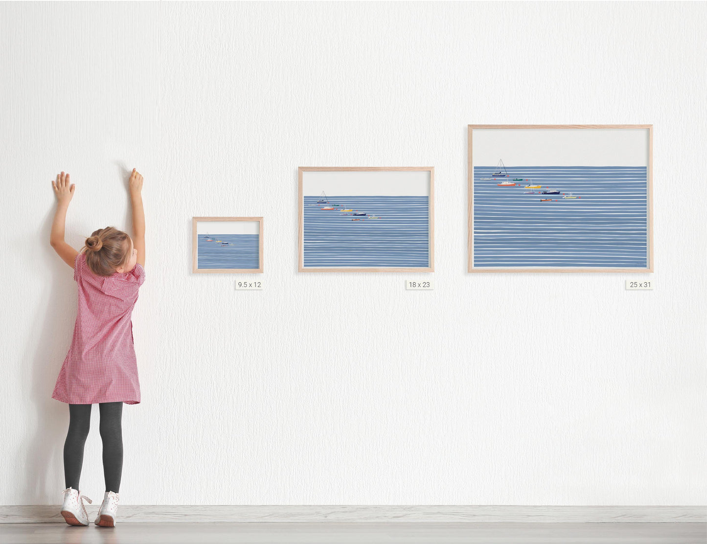 Harbor Moorings Art Print - Unframed or Framed - 250629