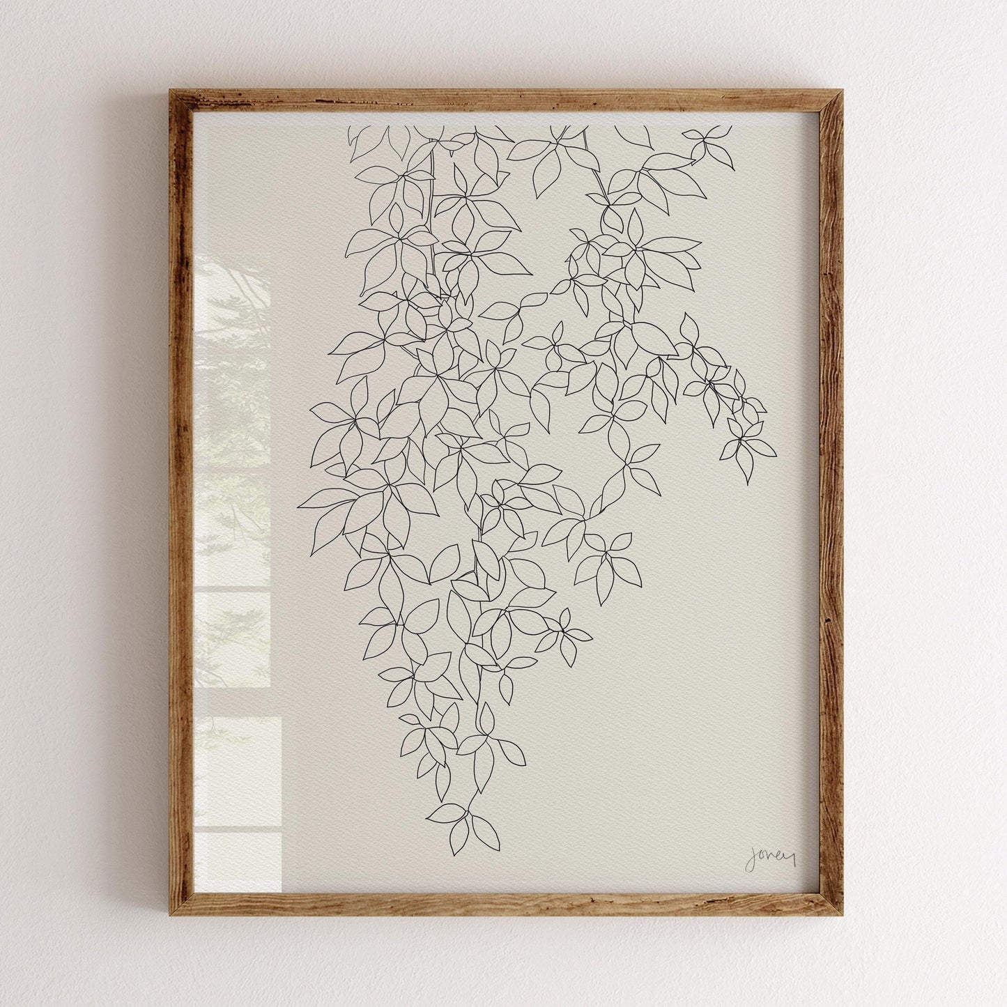 Botanical Line Drawing Art Print - Unframed or Framed -140905