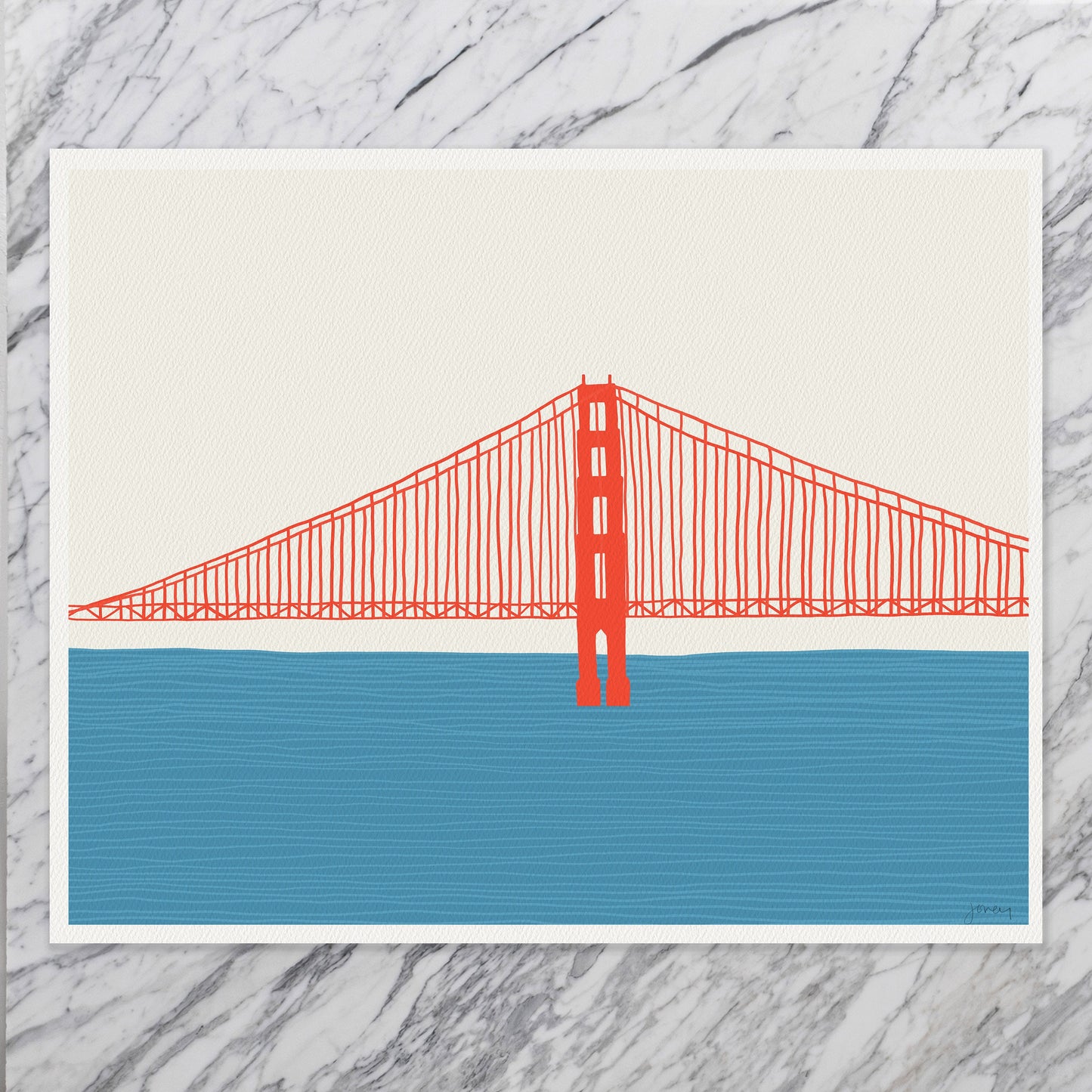 Golden Gate Bridge Art Print - Left - Unframed or Framed - 150323