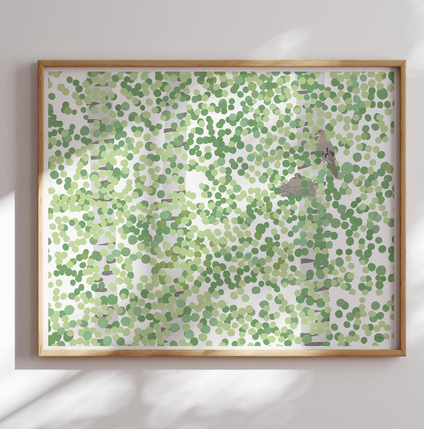 Mourning Doves Art Print - Unframed or Framed - 220313