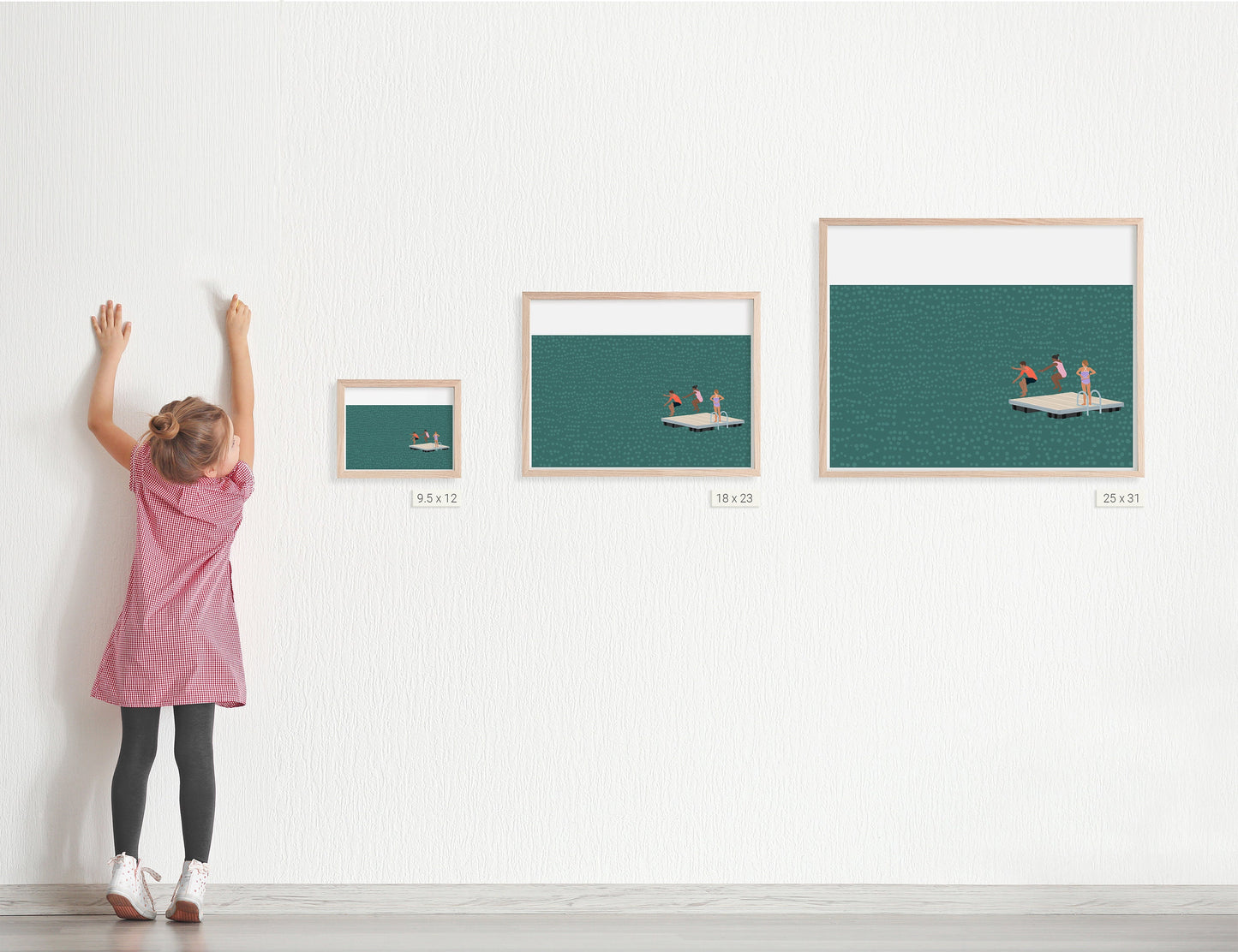 Lake Swim Platform Art Print - Unframed or Framed - 210602