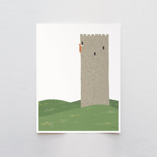 Rapunzelturm Tower Art Print - Unframed or Framed - 200713