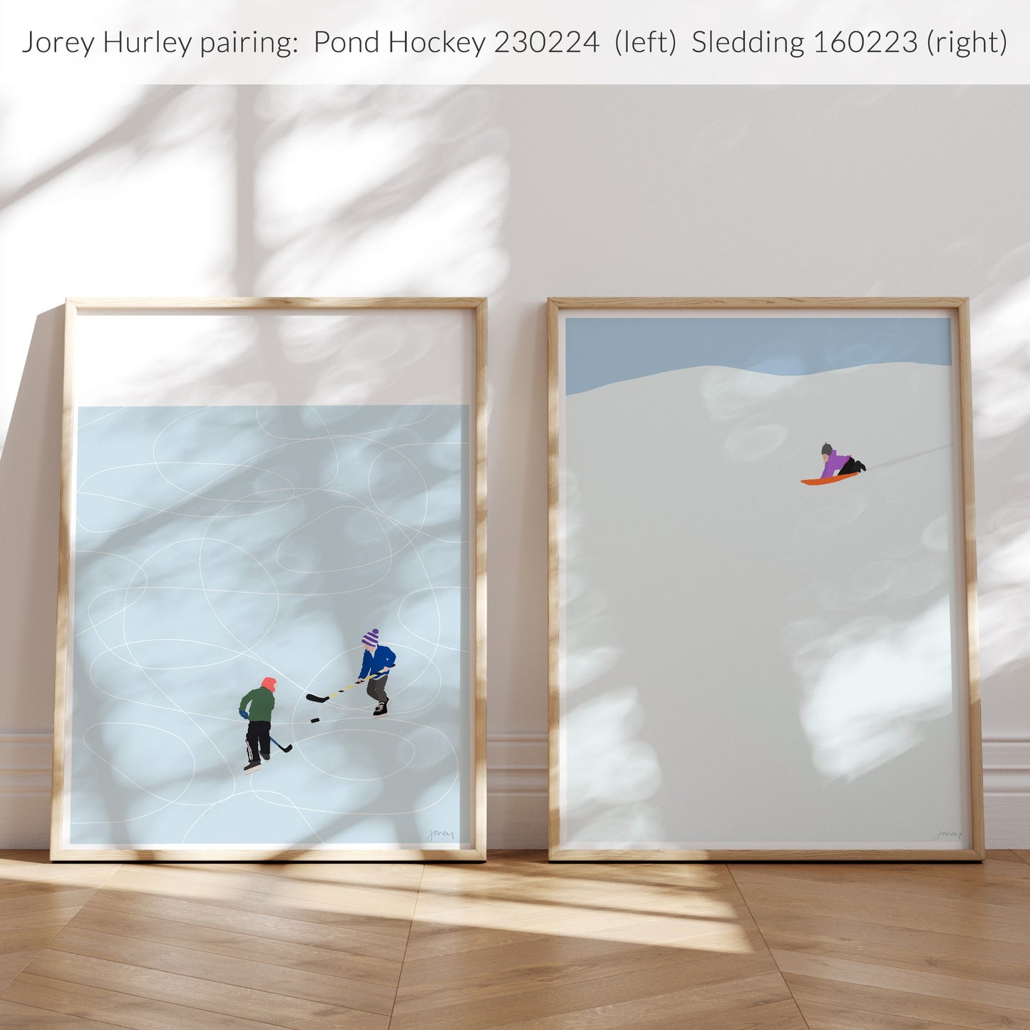 Pond Hockey Art Print - Unframed or Framed - 230224