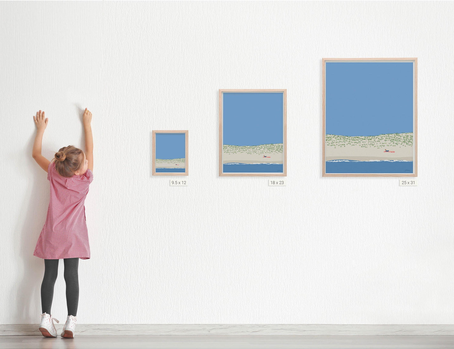 Beach Reading Art Print - Unframed or Framed - 230527