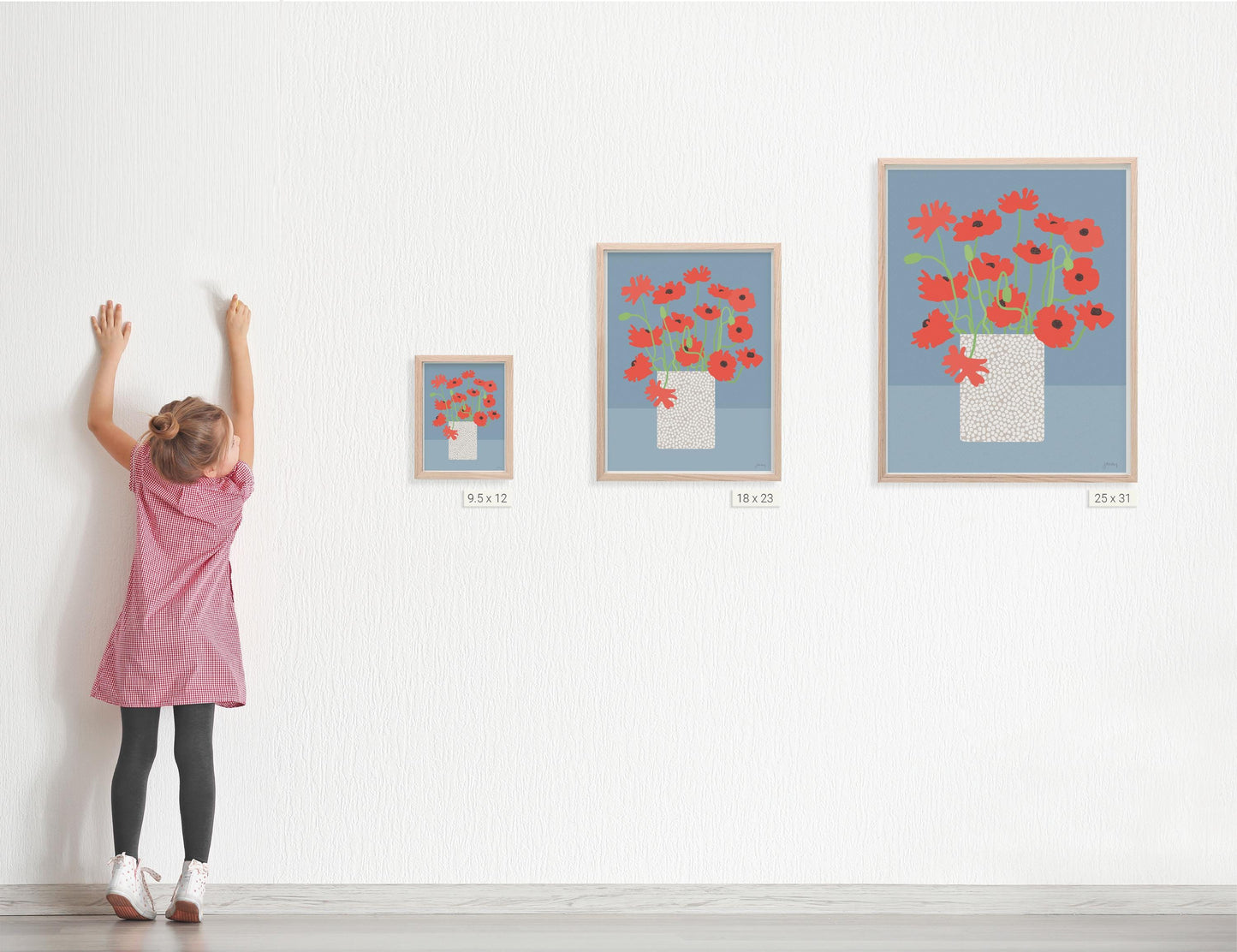 Icelandic Poppies Art Print - Unframed or Framed - 250601