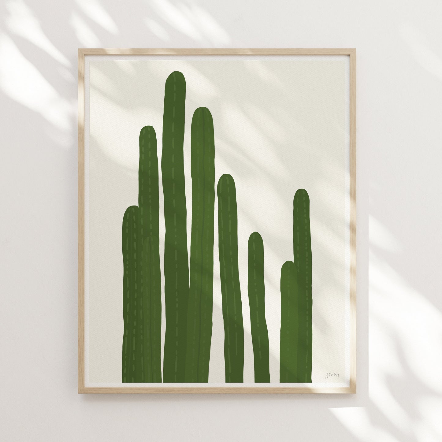 Pipe Cactus Art Pint - Unframed or Framed - 151021