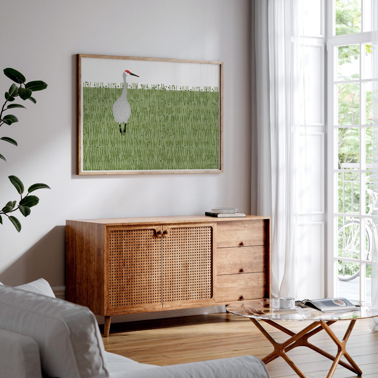 Sandhill Crane Art Print - Unframed or Framed - 241117