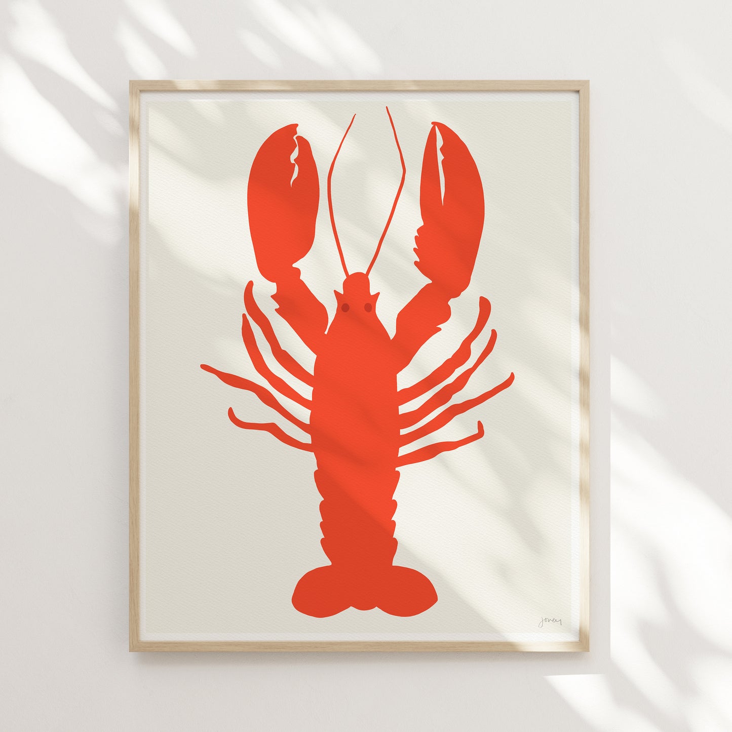 Red Lobster Art Print - Unframed or Framed - 140803