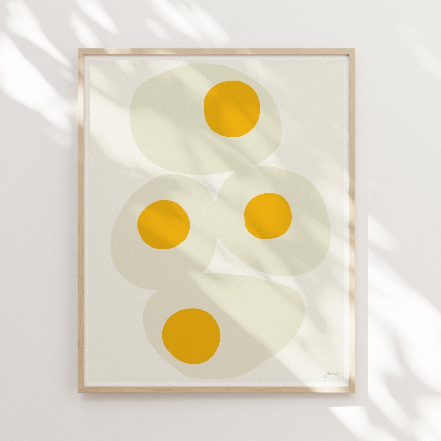 Sunny Side Up Eggs Art Print - Unframed or Framed - 140321