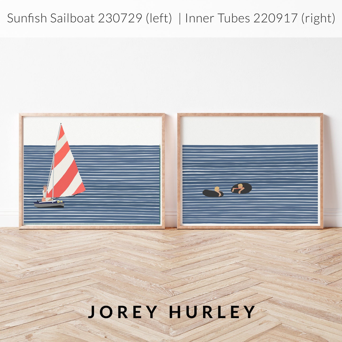 Sunfish Sailboat Art Print - Unframed or Framed - 230729