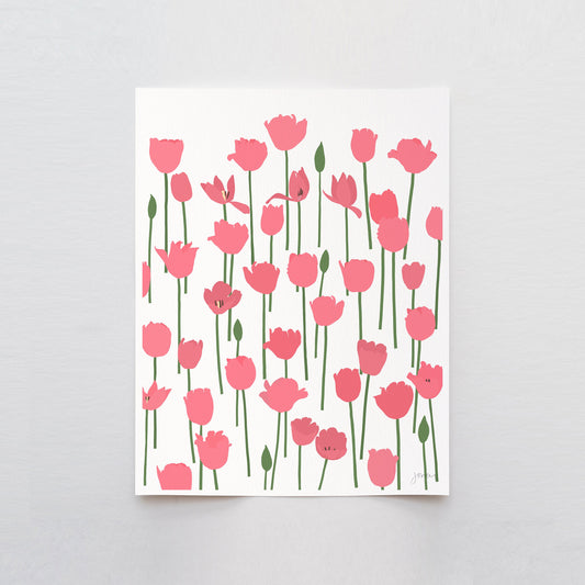 Big Love Tulips Art Print - Unframed or Framed - 240414