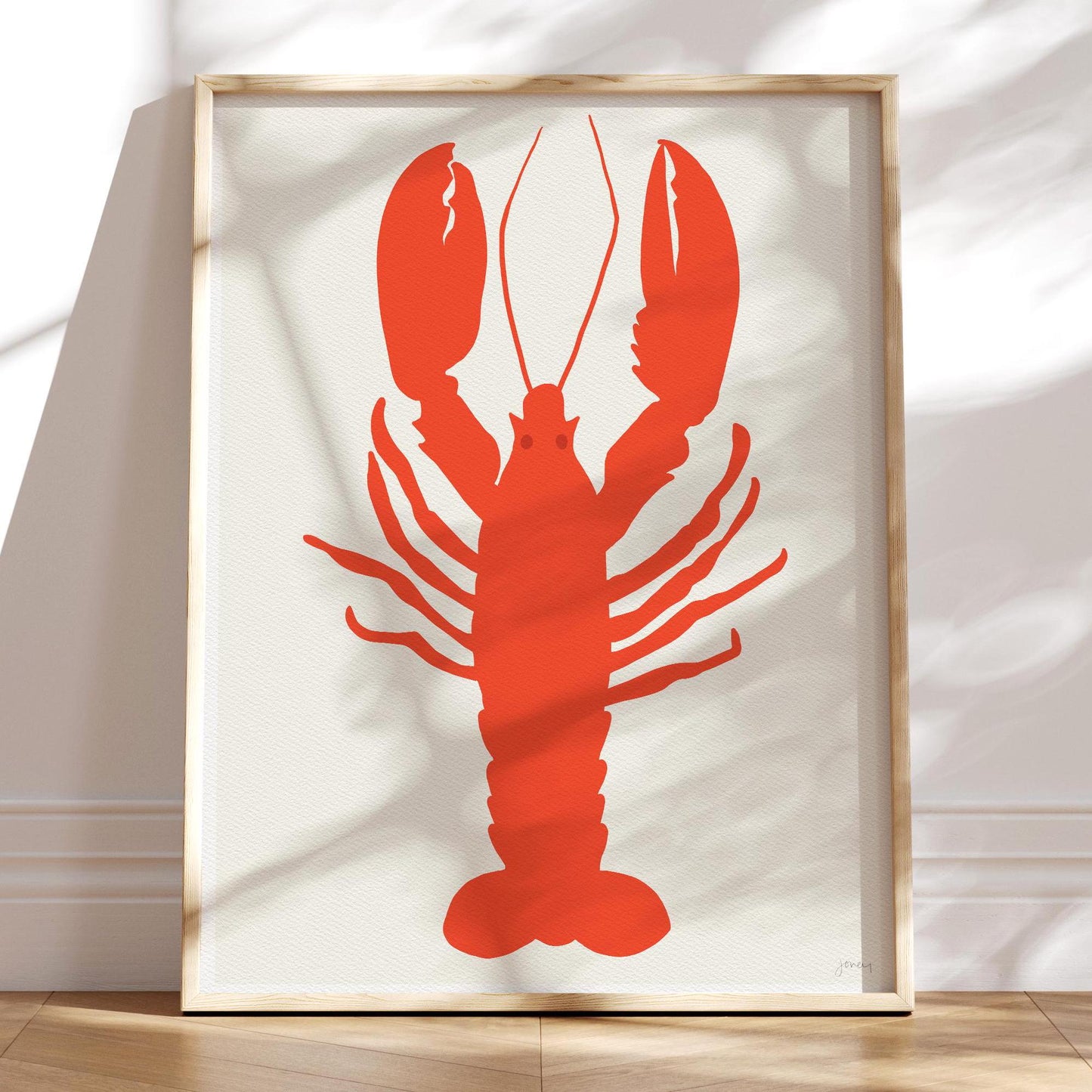 Red Lobster Art Print - Unframed or Framed - 140803