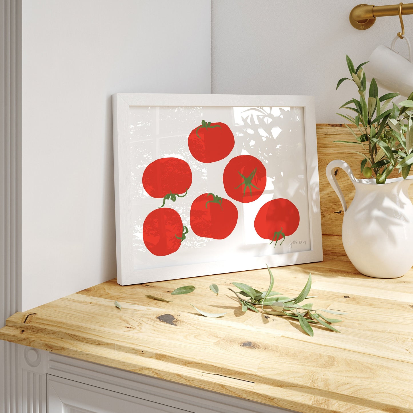 Red Tomatoes Art Print - Unframed or Framed - 230825